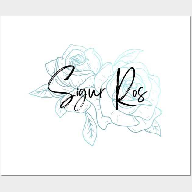 Sigur Ros blue rose Wall Art by Micapox